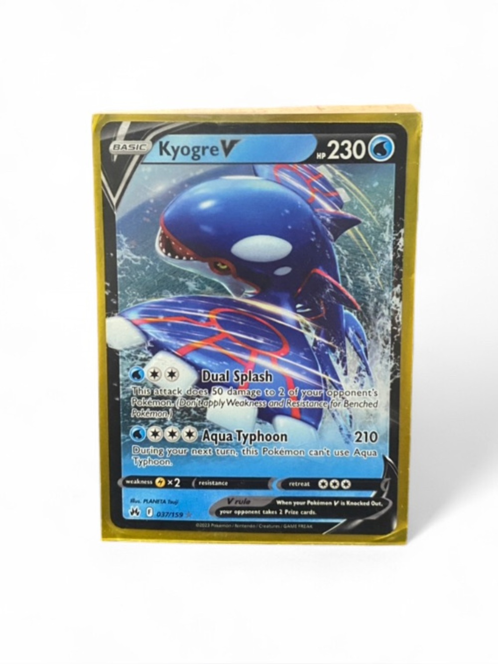 Kyogre V 037/159 – Crown Zenith – Ultra Rare – Pokémon TCG (Sleeved)